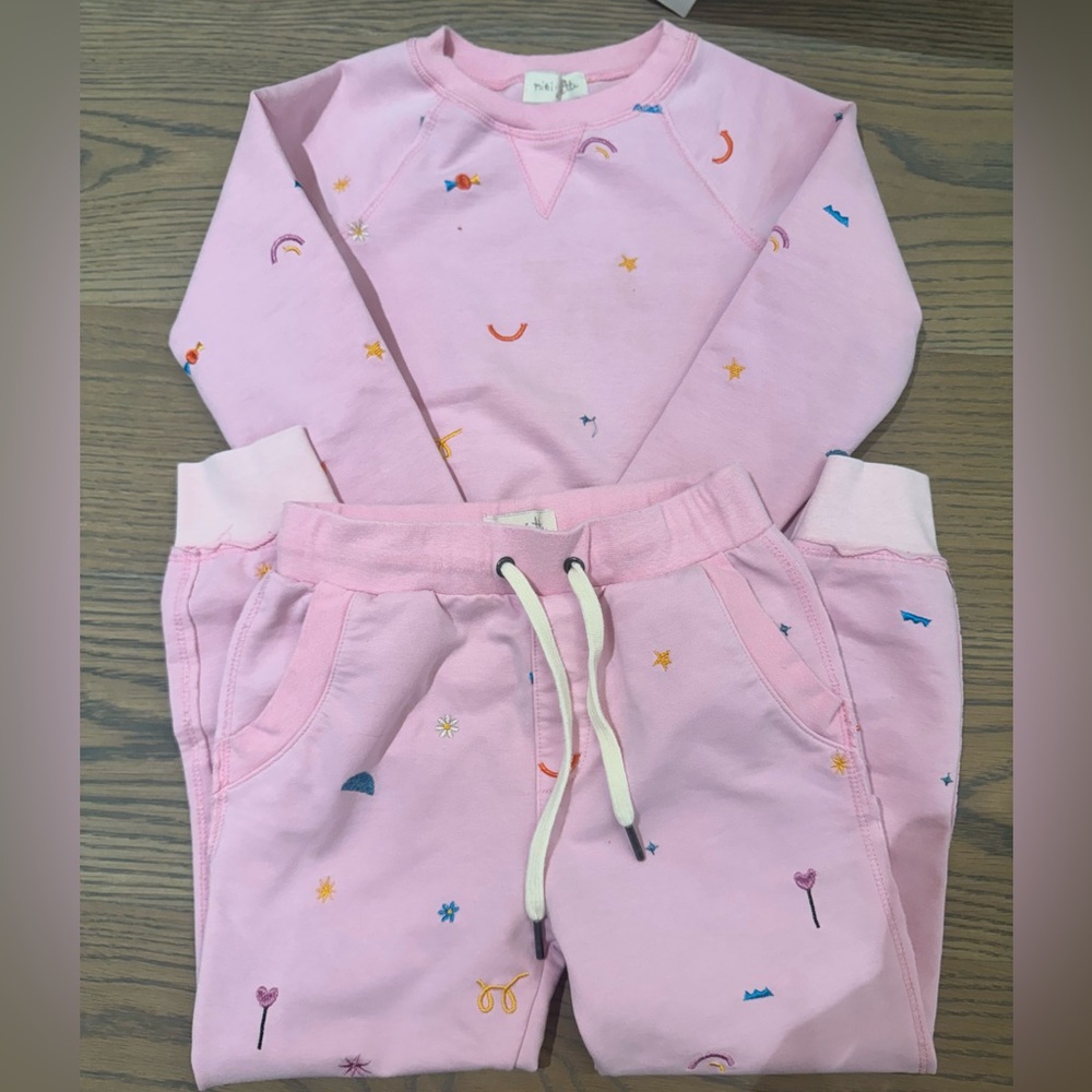 Pink Matching Sweatpants Set